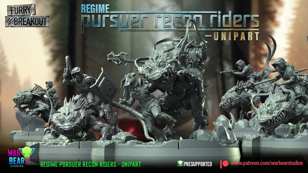 War Bear Riders Mod Recon Riders (sculpted by War Bear Studios) - Etsy