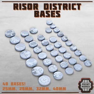 Risor District Terrain - Base Pack (Sculpted by Print Minis)