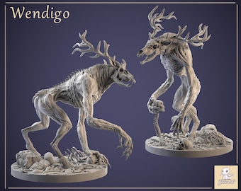Wendigo - dnd miniature | Resin 3D Printed