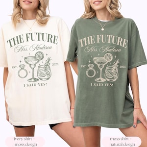 Future Mrs Shirt and Sweatshirt,  Custom Mrs Shirt, Engagement party tee