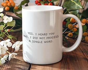 ADHD Humor Coffee Mug: Neurodivergent Gift for Mental Health Support