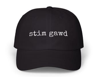 Stim Gawd Dad Hat: Neurodivergent Pride Cotton Cap