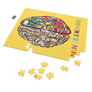 Neurodiversitetspussel | Minds of All Kinds, ADHD Autism OCD-stöd (Plåt)