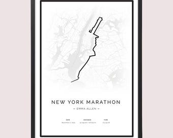 Personalized New York Marathon Print