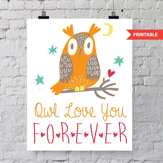 Items Similar To Printable OWL Love You FOREVER Instant Download Easy items-similar-to-printable-owl-love-you-forever-instant-download-easy