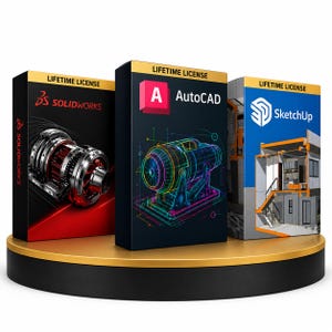 Professioneel CAD-softwarepakket 2026 | AutoCAD SolidWorks SketchUp Pro: direct downloaden