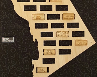NEW --- District of Columbia Shaped Wine Cork Map - Holds 25 Wine Bottle Corks -- For your wine lover -- Made in the USA