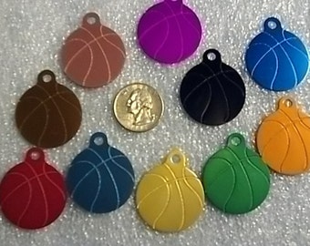 Sports Bag Tag - Basketball - Laser Engraved - Personalized - Made in the USA