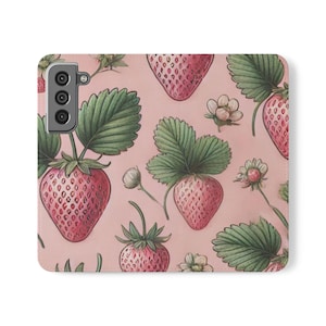 Carteira com compartimento para cartão Strawberry Fields