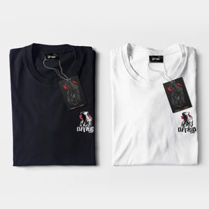 Offrid Streetwear T-shirt: Hoodad figurgrafiktröja bild 3
