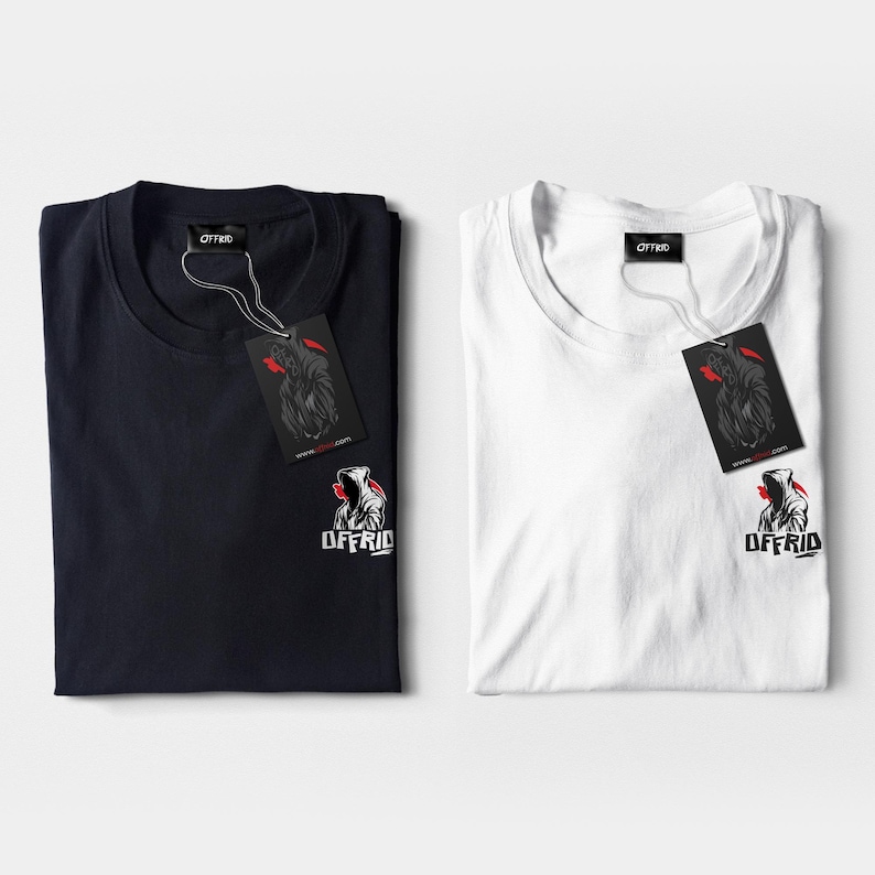 Offrid Streetwear T-shirt: Hoodad figurgrafiktröja bild 3