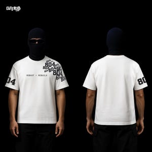 804 Imran Khan tshirt, 804 Typography T-Shirt, Reboot - Rebuild Statement Graphic Tee