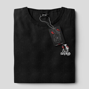 Offrid Streetwear T-shirt: Hoodad figurgrafiktröja bild 2