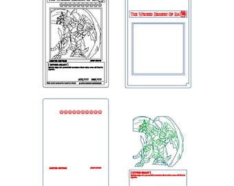 Winged Dragon Of Ra YuGiOh Card Laser Cut File (SVG, PDF)