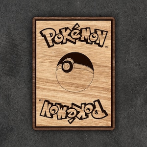 Retro delle carte Pokemon per Laser Cutter, SVG, PDF, Vettore