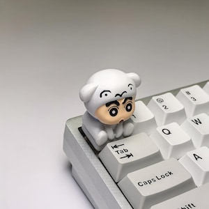 かわいいアニメ職人キーキャップ、カスタムハンドメイドキーキャップ、かわいいクレヨンしんちゃん樹脂キーボードキャップ、メカニカルキーボード用漫画キーキャップ、ギフト
