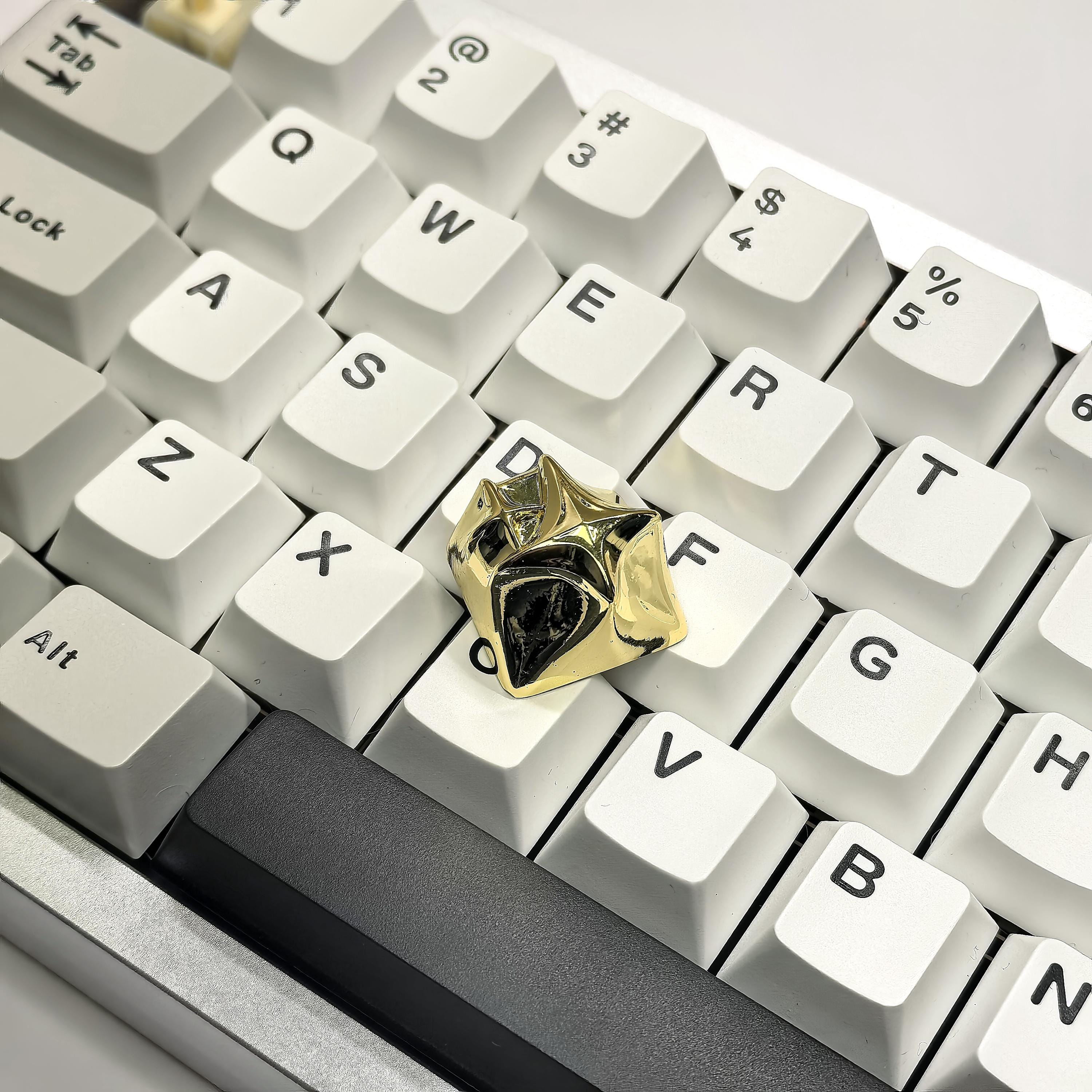 Original Gold Star Artisan Keycap，custom Metal Keycap，gaming