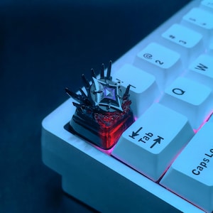 Valorant Immortal Rank Artisan Keycap，Custom Translucent Resin Keycap，Personalized Gaming keycap For Mechanical Keyboard，Cherry MX，Gift