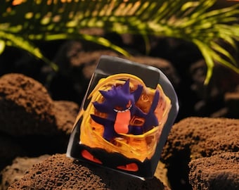 Tecla artesanal de anime, tecla de resina transparente personalizada, linda tecla ESC, tecla hecha a mano para teclado mecánico, Cherry MX, regalo