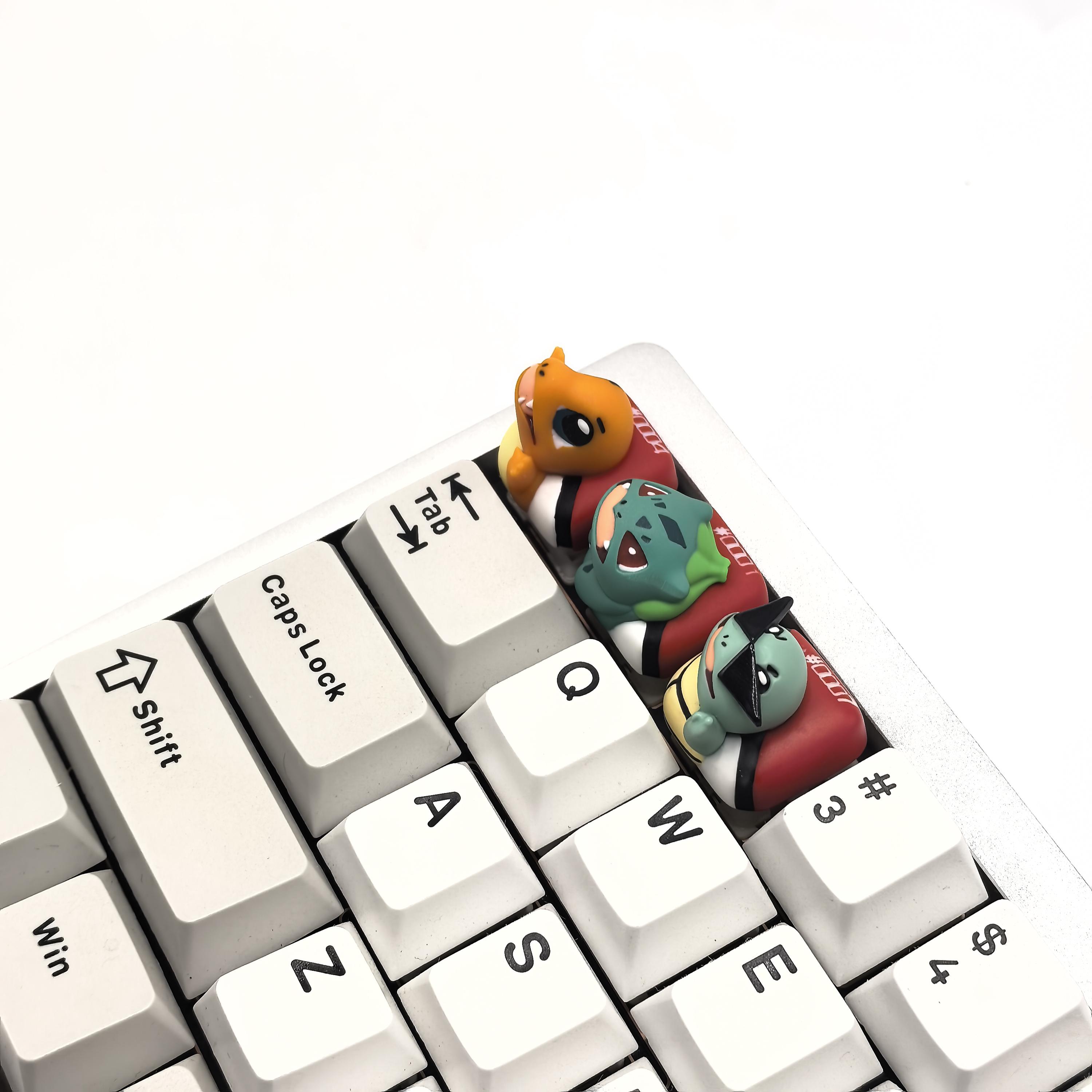 Starter Trio Collection Artisan Keycap, Cute Anime Resin Keycap