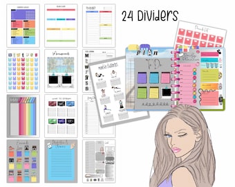 GLP-1 Digital Planner | 24 Tabs | Weight Loss Motivation, Self Improvement, Daily Weekly + Monthly pages, Fitness, Meal, Habit Trackers, etc