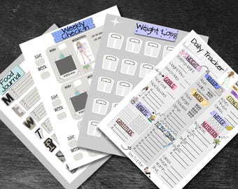 GLP-1 Tracker Pages: Printable Health Planner (HP Classic & Full Size) (Digital Download)