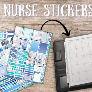 Nurse Planner Stickers: Transparent PNG, Cricut Ready (Digital Download