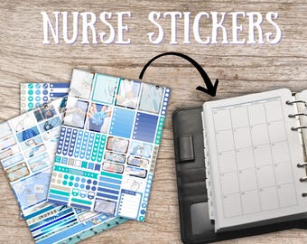 Krankenschwester Aufkleber: Transparentes PNG, Cricut bereit (Digital Download