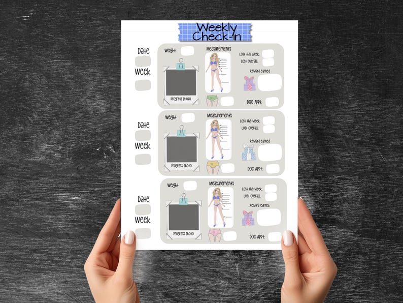 GLP-1 Tracking Pages | HP Classic and Full Size  |  Printable or Digital  |  Zepbound, Wegovy, Semaglutide, Ozempic, Peptide, Mounjaro, etc