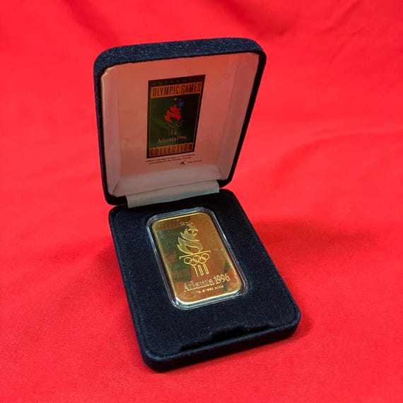 1996 Atlanta Olympics Bronze Ingot / 1 Oz Bar / Baseball