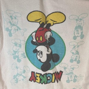 Vintage 1990's Cannon Walt Disney Micky Maus Falten Handtuch / Made in USA Bild 4