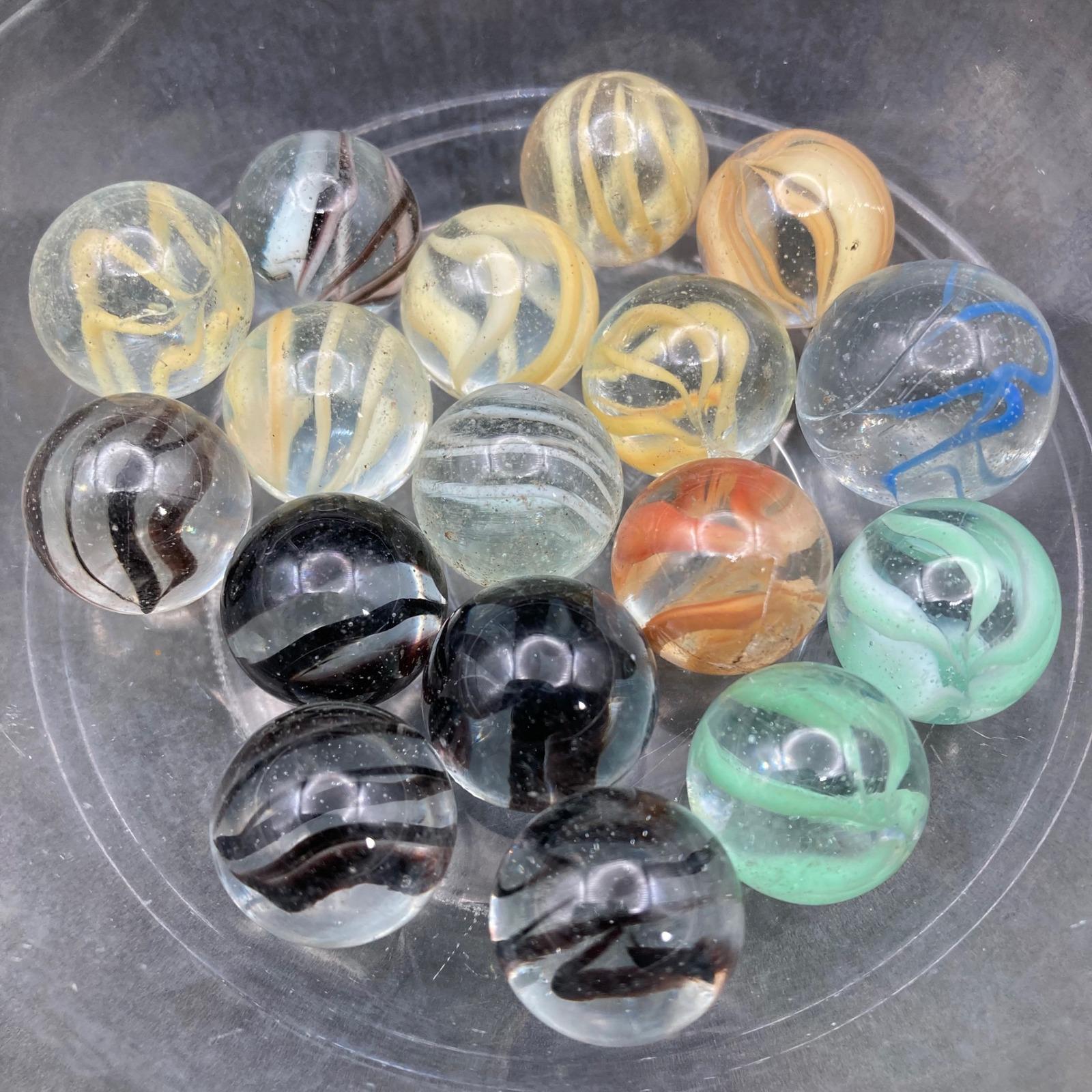 mesbilles 30 Billes translucides - Bille en Verre à Collectionner (16, Vert
