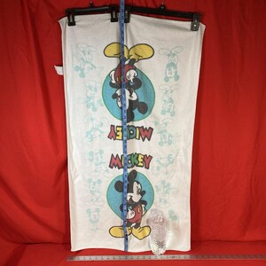 Vintage 1990's Cannon Walt Disney Micky Maus Falten Handtuch / Made in USA Bild 2