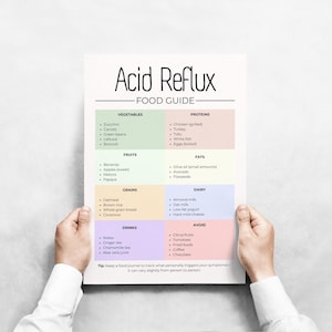 Acid Reflux Food Guide: GERD Diet, Low Acid Foods (Digital Download)