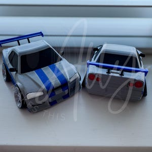 3DプリントされたスタイリッシュなJDMカー - 動く車輪付きレトロドリフトコレクタブル