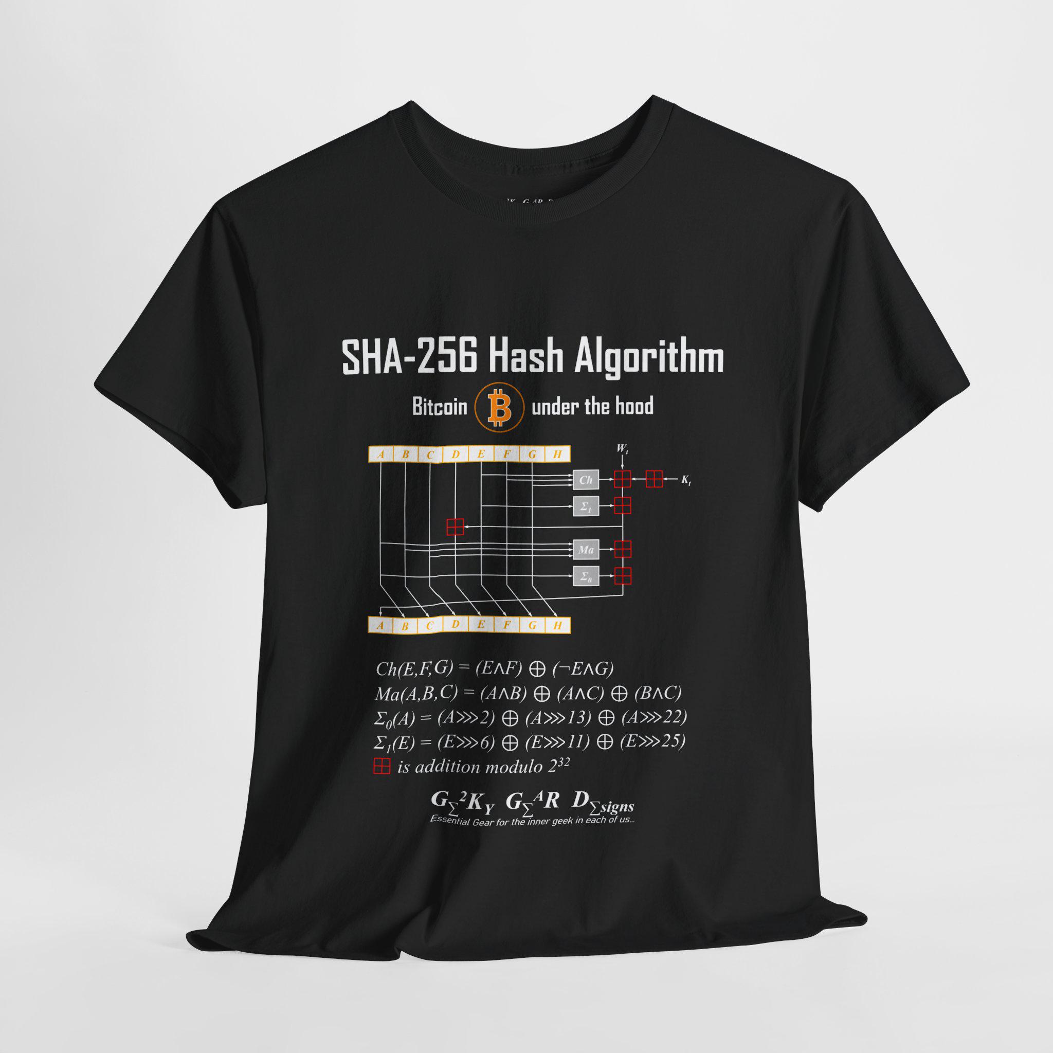 SHA-256 Algorithm T-shirt, Bitcoin Crypto Tee, Math Science Gift - Etsy