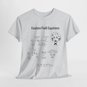 Einstein Field Equations - High Quality Unisex Lighter Colored T-Shirts by Geeky Gear Designs