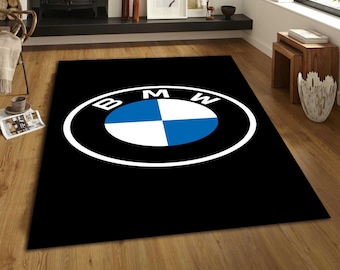 BMW Rug, Bmw Logo Rug, Car Rug, Bayerische Motoren Werke Rug, Car Logo Rug, Exotic Logo Rug, Sports Car Rug, Bayerische Rug, German Car Rug,