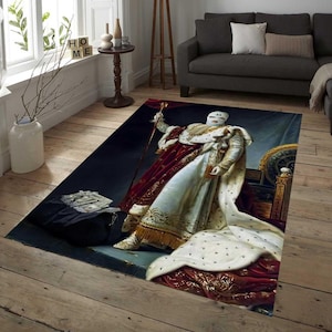 Table Rug, Aristocracy Rug, Aristocracy Art Rug, Art Rug, French Aristocracy Rug, Revolution Rug, Modern Rug, Royal Rug, Modern Age Rug,