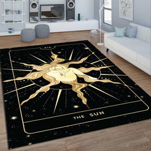 Tarotkleed, tapijt tarotsymbolen, tapijt zonne-maan, tapijt tarotkaarten, tapijt tarottekeningen, tapijt tarotsymbolen, tapijt astrologiemotieven, tapijt arcanakaarten,