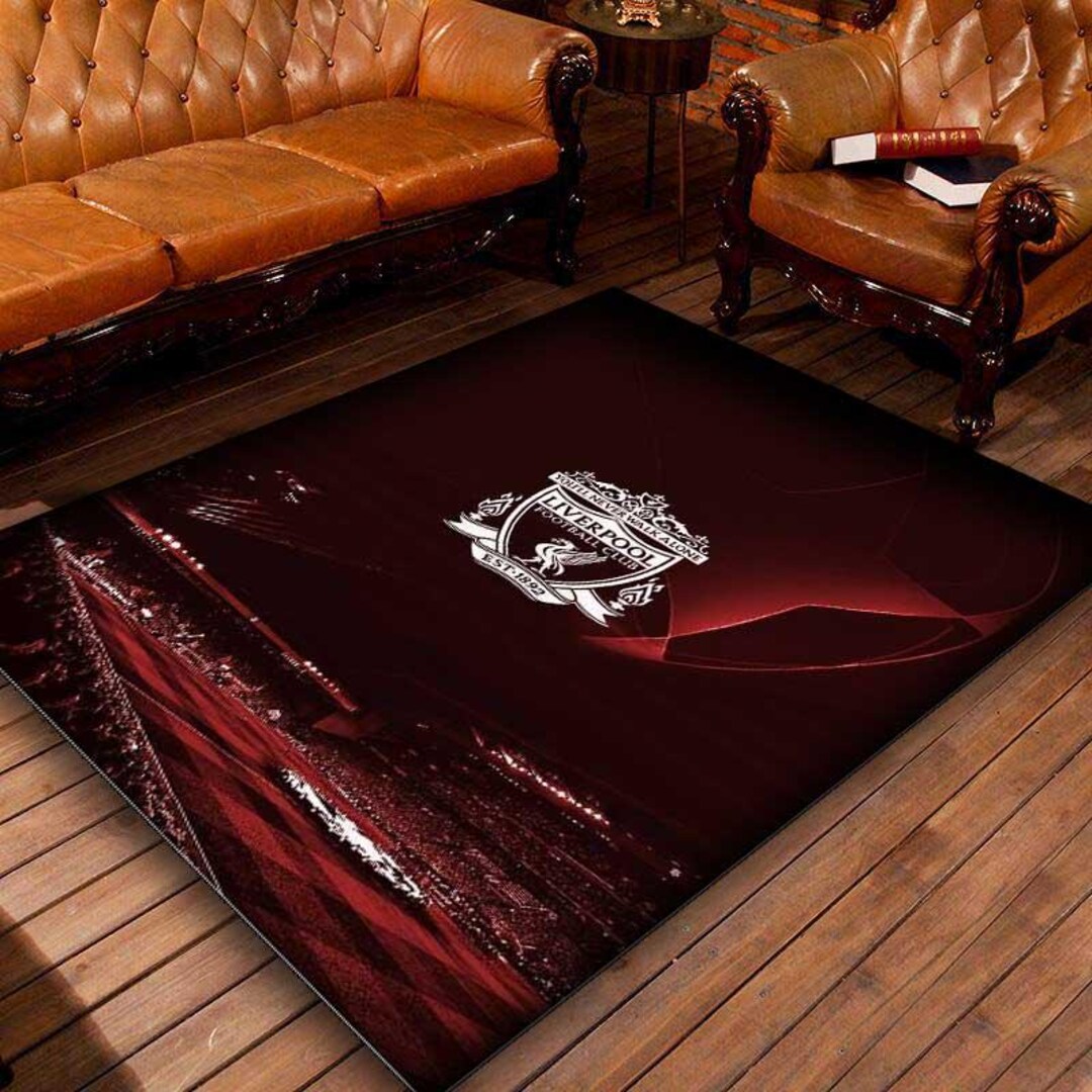 Liverpool Sports Rug Liverpool Rug, Football Team Rug, Liverpool FC Rug, Living Room Rug ...