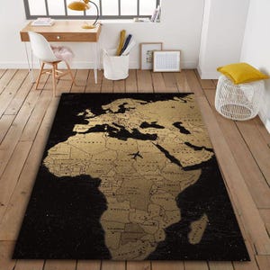 Tapis du monde, tapis carte du monde, tapis pays, tapis des pays, tapis carte des pays, tapis noir, tapis jaune foncé, tapis carte du monde partout, tous les tapis