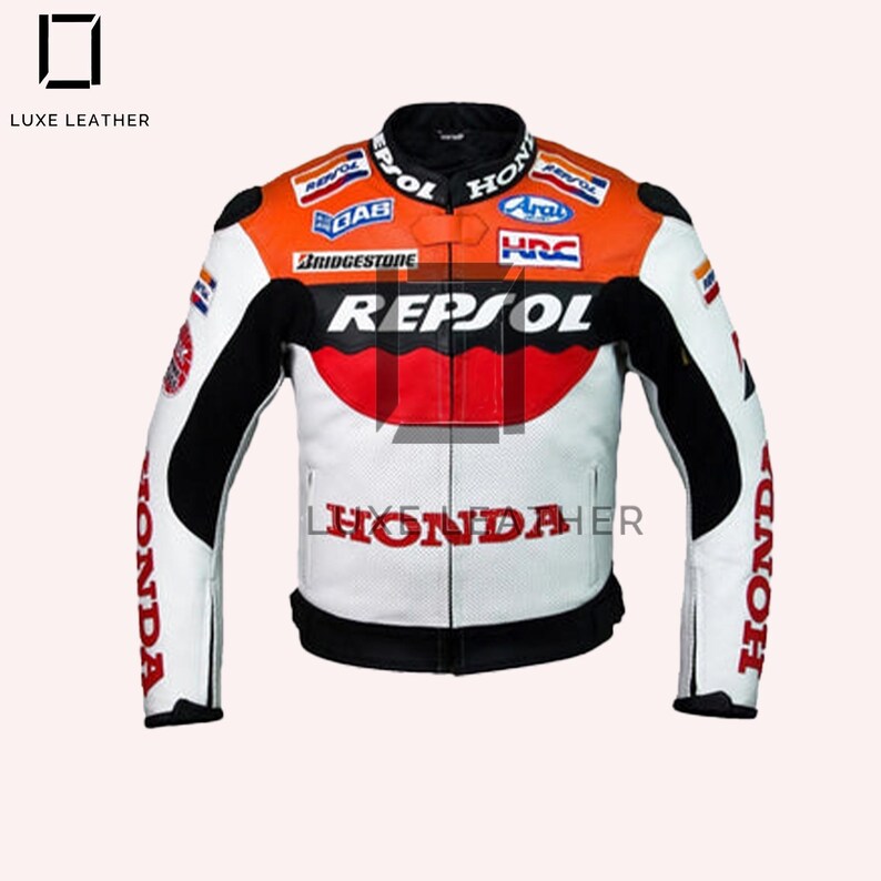 New Honda Repsol Gplus Motorbike Riding Jacket -moto GP Motorcycle ...
