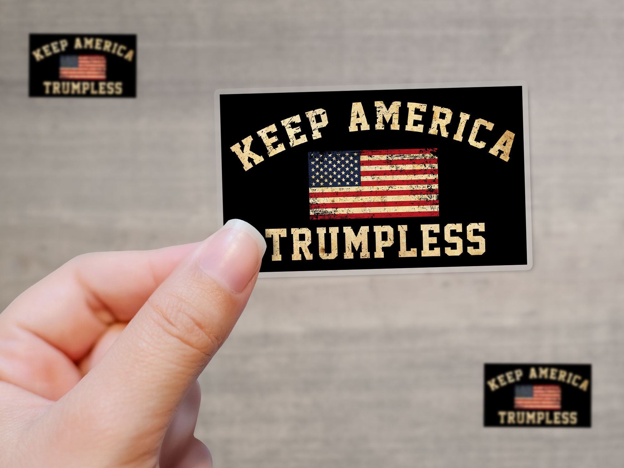 Laptop Phone Tablet Decal Eagle US Flag Funny Saying Biden Vintage ...