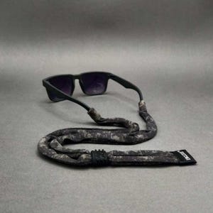 Correa para gafas de sol / Sujeción para gafas de sol / Correa para gafas de sol / Algodón camuflaje gris