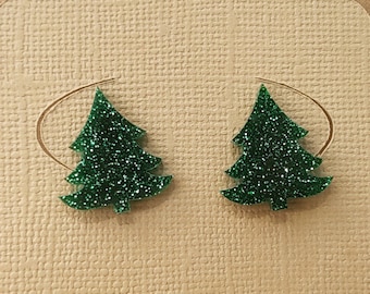Christmas Earrings // Christmas Studs // Christmas Tree // Holiday Studs // Holiday Earrings // Christmas Jewelry // Ugly Sweater