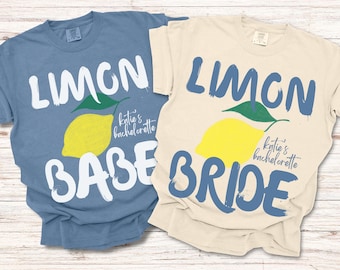 Personalized Bachelorette Shirt, Fresh Off The Market Lemon, Custom Amalfi Coast Bridal Party Tee, Italy Bach Shirt, Bride Squad Shirt