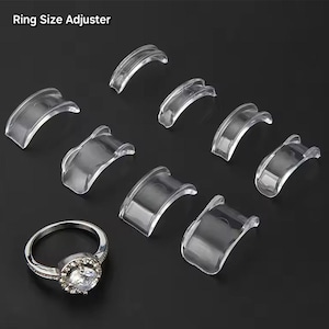8 x Pcs Ring Size Adjuster | Super Soft Adjuster for Loose Rings | Ring Fitter | Silicone Ring Adjuster | Ring Sizer