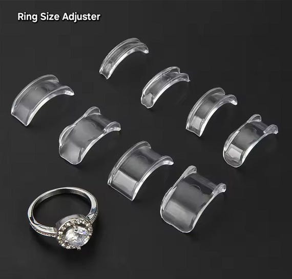 Silicone Ring Size Adjuster (8 Pcs) | Ring Fitter for Loose Rings