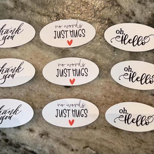 Card Sentiment Embellishments - 15 Card Sentiment Embellishments